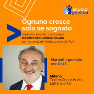 Ognuno cresce solo se sognato. Incontro con Daniele Novara, martedì 7 gennaio a Milano