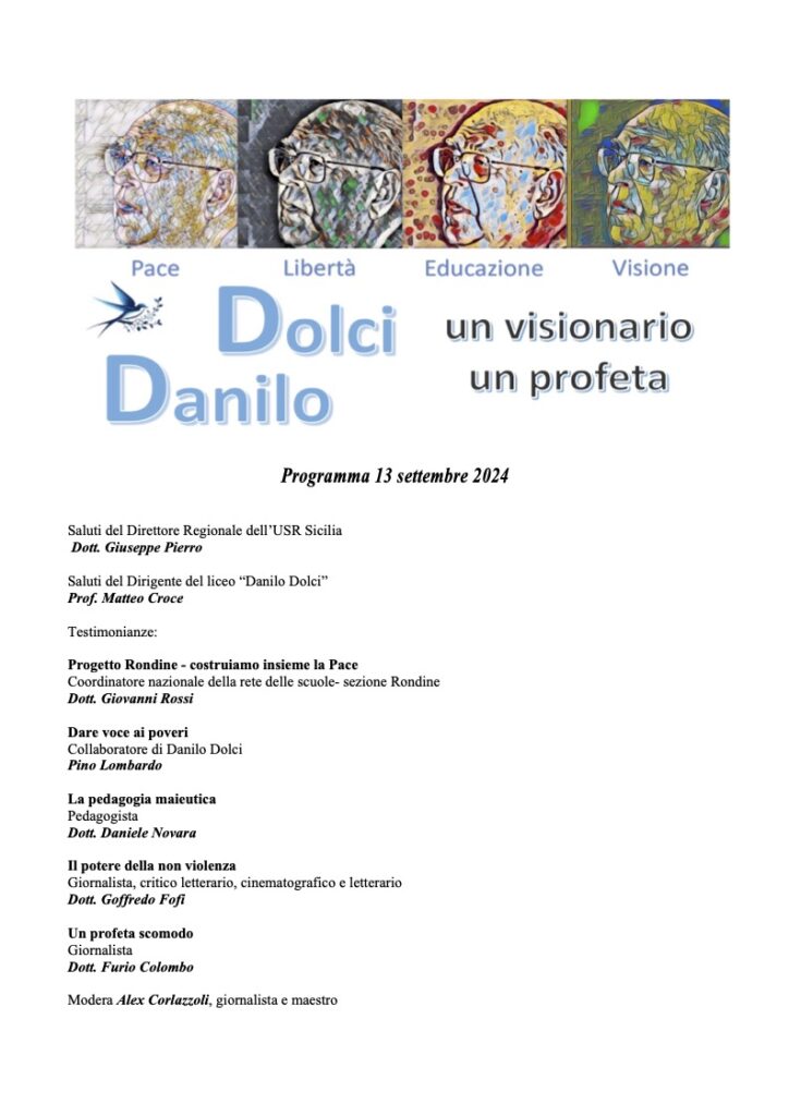 Daniele Novara partecipa al convegno dedicato a Danilo Dolci 2024