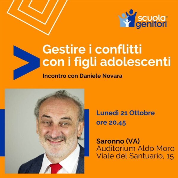 Daniele Novara alla Scuola Genitori di Saronno, 21 ottobre 2024