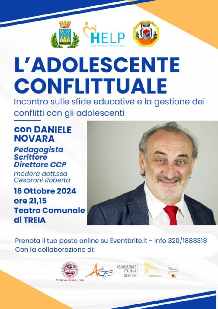 Daniele Novara a Treia (MC), 16 ottobre 2024