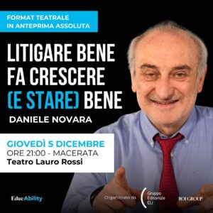 Daniele Novara a Macerata, giovedì 5 dicembre 2024