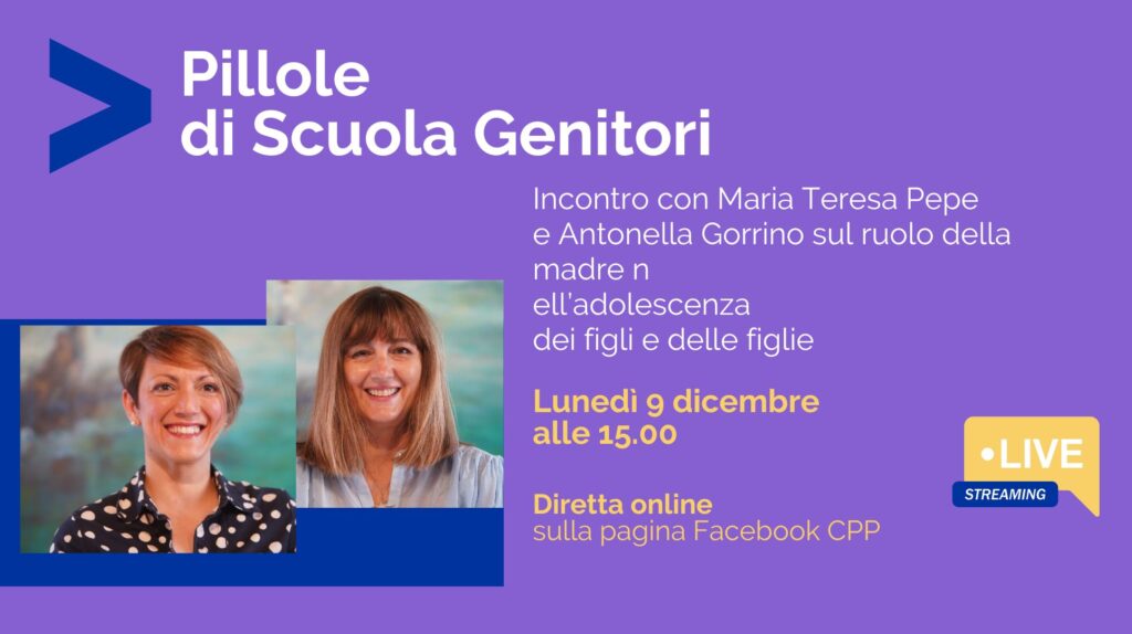 Pillole di Scuola Genitori CPP 9 dicembre 2024