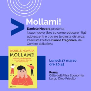 Daniele Novara a Roma per la presentazione del nuovo libro "Mollami", 17 marzo 2025