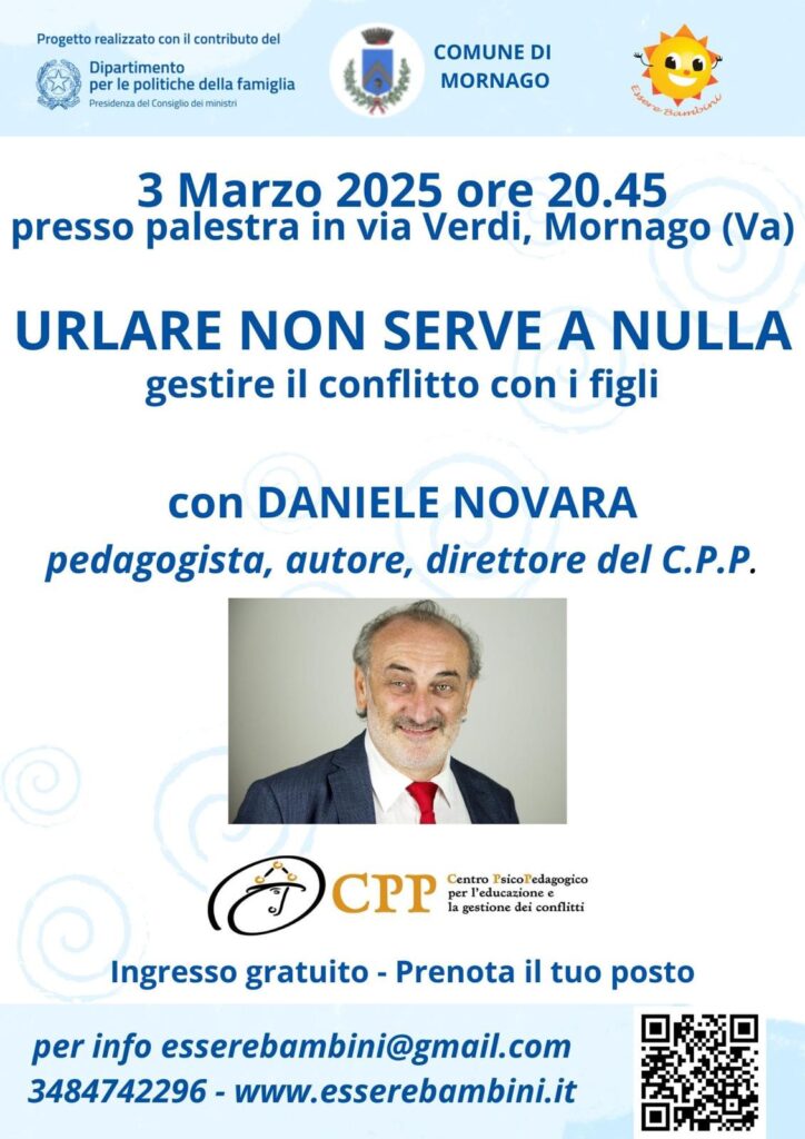 Daniele Novara a Mornago (VA) 3 marzo 2025